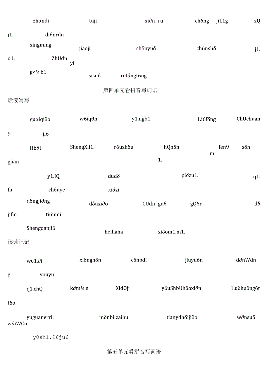 人教版小学六年级下册看拼音写词语(全).docx_第3页