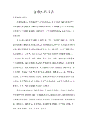 仓库实践报告.docx