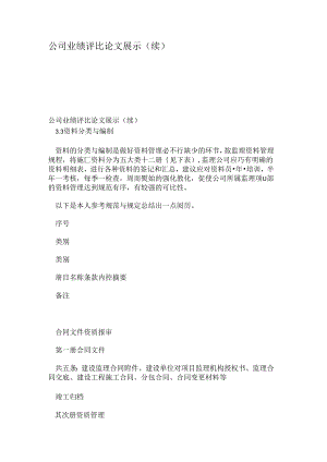 公司业绩评比论文展示(续)(精).docx
