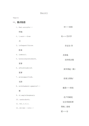 仁爱版九年级上册知识点复习含练习.docx