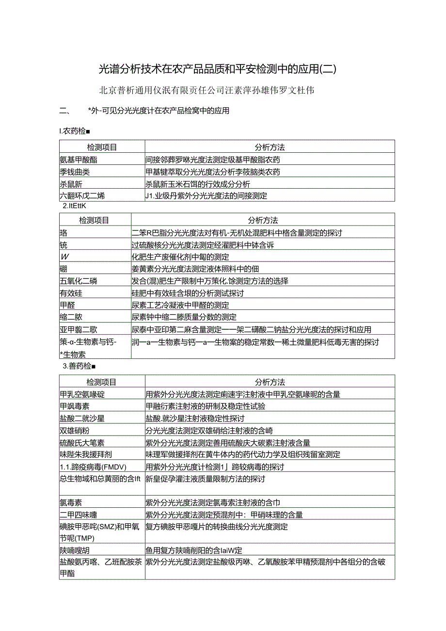 光谱分析技术在农产品品质和安全检测中的应用(二).docx_第1页