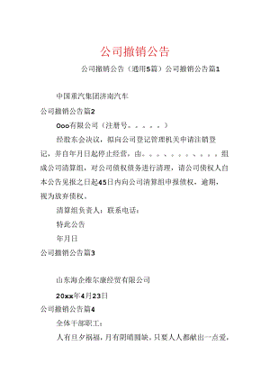公司撤销公告.docx