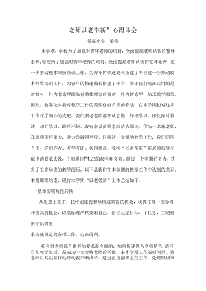 以老带新心得体会.docx