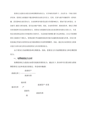偿债能力分析-债偿能力分析.docx