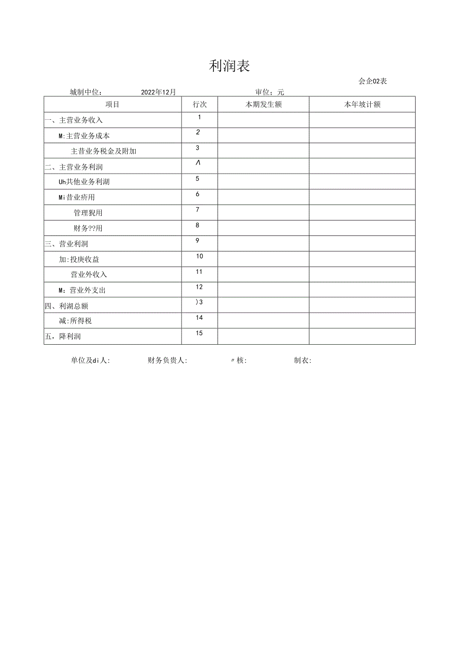 公司利润表.docx_第1页