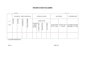 ____商场消防水系统月检记录模板.docx