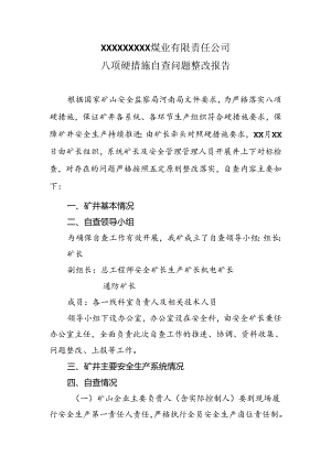 八条硬措十五项责任清单自查报告1.docx