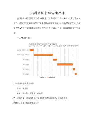 儿科病历书写PDCA.docx
