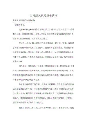 公司新入职转正申请书.docx