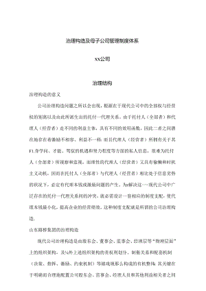 公司治理结构与管理制度体系.docx