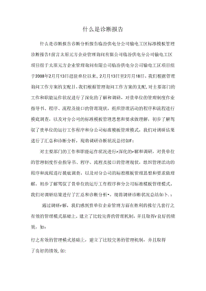 什么是诊断报告.docx