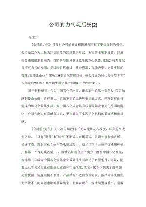 公司的力量观后感.docx