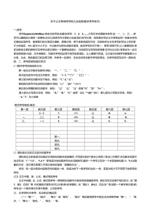 公文序号的结构层次顺序-.docx