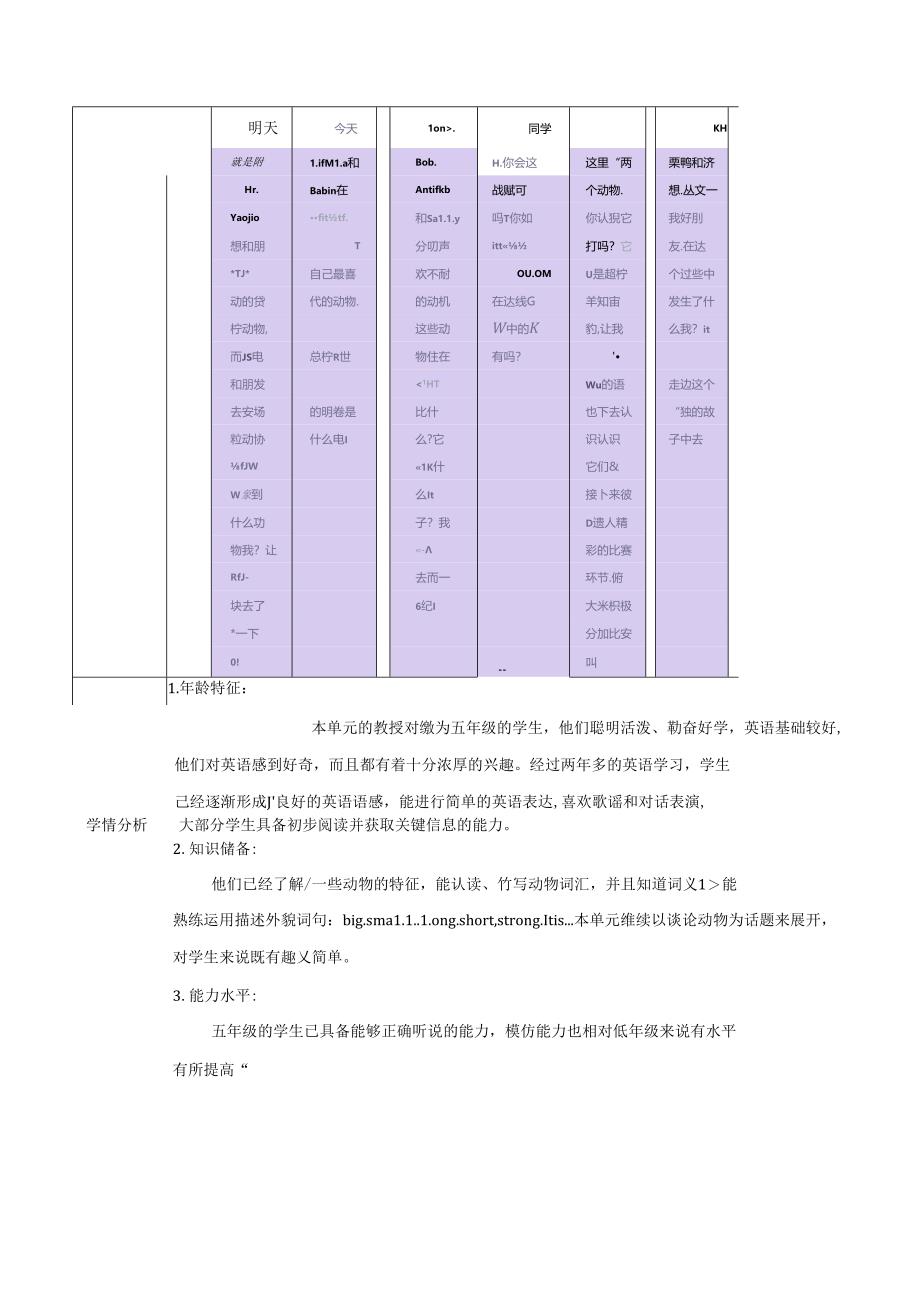 人教版（新起点）五上Unit 3 Animals Period 4 I can spell第四课时单元整体教学设计.docx_第3页