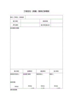 ____工程定位（测量）复核记录模板.docx