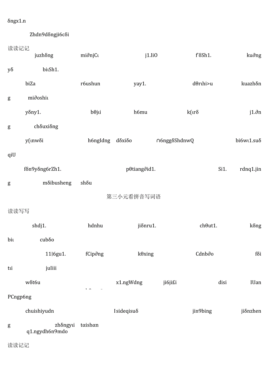 人教版小学六年级下册看拼音写词语(全)[1].docx_第2页