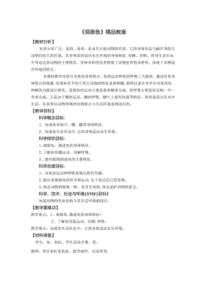 《观察鱼》精品教案.docx