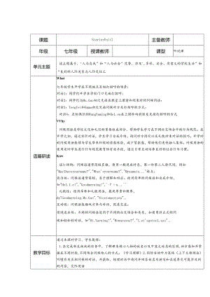 人教版（2024）七年级上册Starter Unit Unit 1 Hello!1a-2d教学设计 （表格式共1课时）.docx
