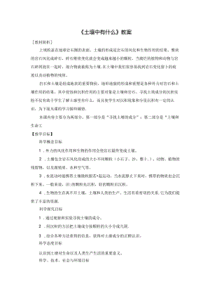 《土壤中有什么》教案.docx
