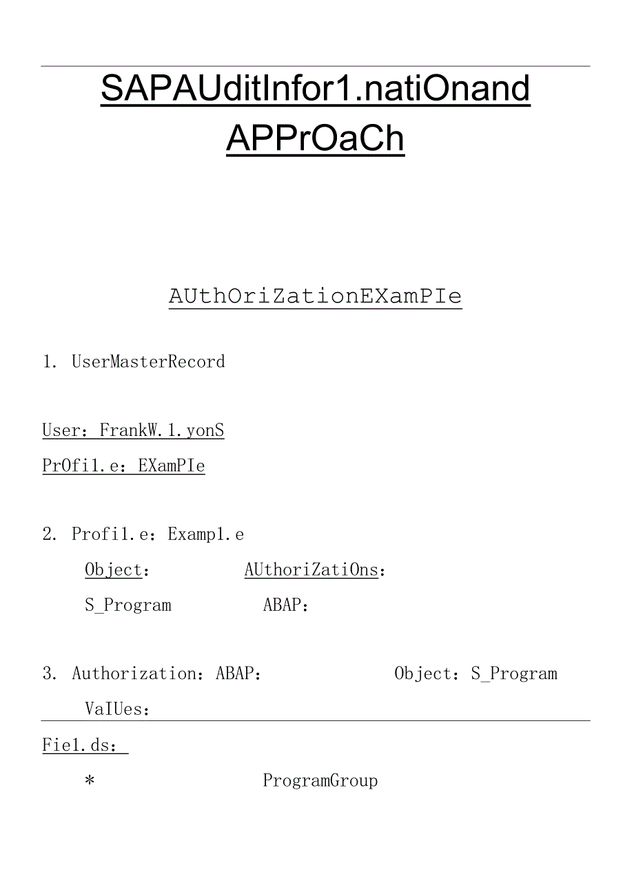 SAPAuditInformationandApproach.docx_第1页