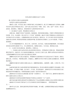 优秀志愿者支援服务先进个人事迹.docx