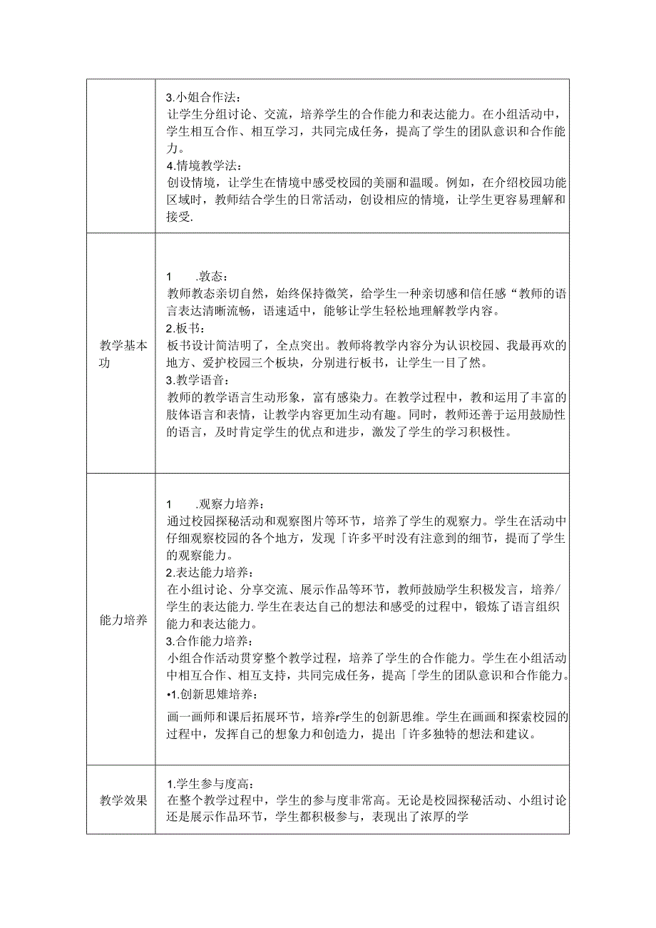 《3 这是我们的校园》评课稿-2024-2025学年道德与法治一年级上册统编版.docx_第3页