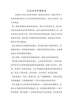 企业信用管理制度.docx