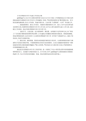 公司扫黑除恶专项斗争宣传工作情况汇报.docx