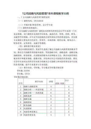公司战略与风险管理.docx