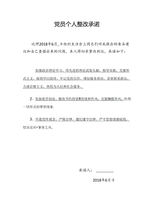 党员个人整改承诺.docx
