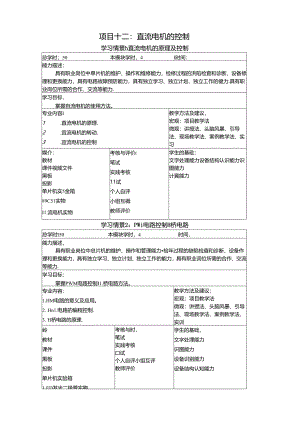 《物联网通信技术》教案——项目十二 555可调PWM发生器.docx