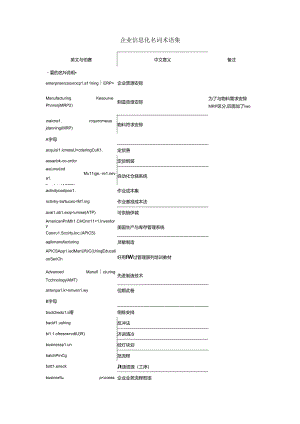 企业信息化名词术语集.docx