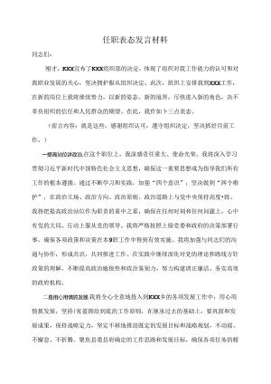 任职表态发言材料.docx