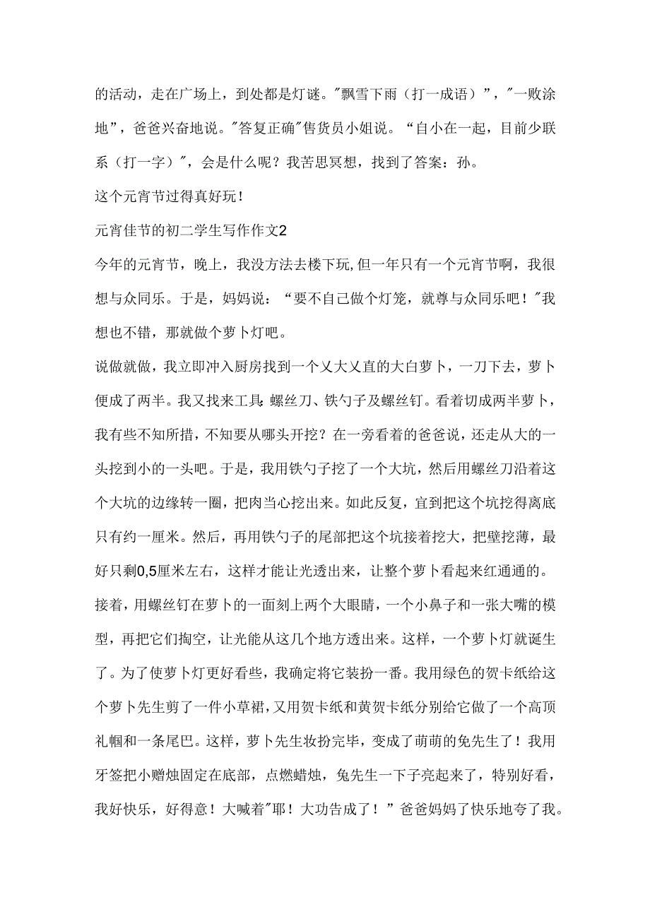 元宵佳节的初二学生写作作文600字.docx_第2页