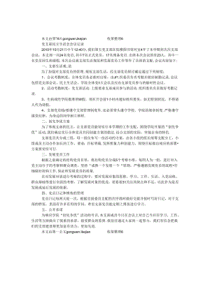党支部民主生活会会议记录.docx