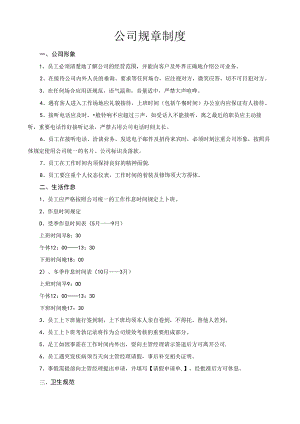 公司规章制度.docx