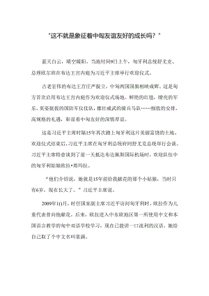 “这不就是象征着中匈友谊友好的成长吗？”.docx