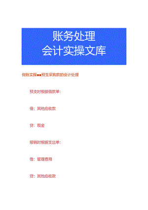 做账实操-预支采购款的会计处理.docx
