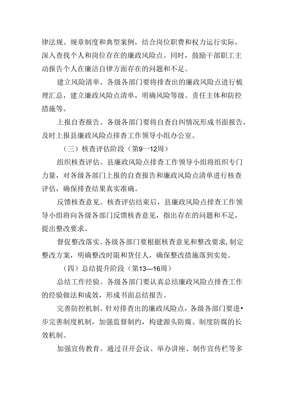 X县纪委监委关于在全县开展廉政风险点排查工作方案.docx_第3页