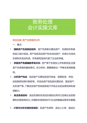 财会实操-资产负债表的分析.docx