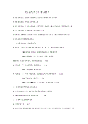 哲学基本派别的经典观点.docx