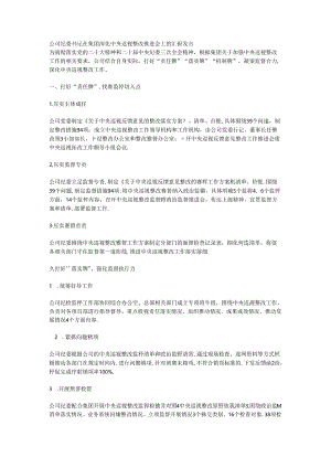 公司纪委书记在集团深化中央巡视整改推进会上的汇报发言.docx