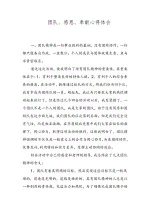 团队培训心得.docx