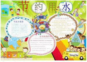 手抄小报节水保护水资源4.docx