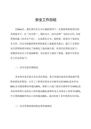 安全工作总结.docx