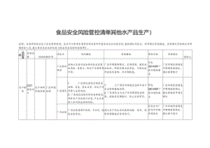食品安全风险管控清单其他水产品生产2024.docx
