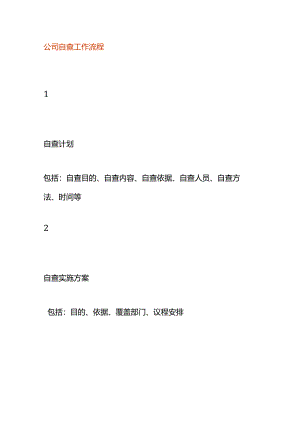 公司自查工作流程.docx