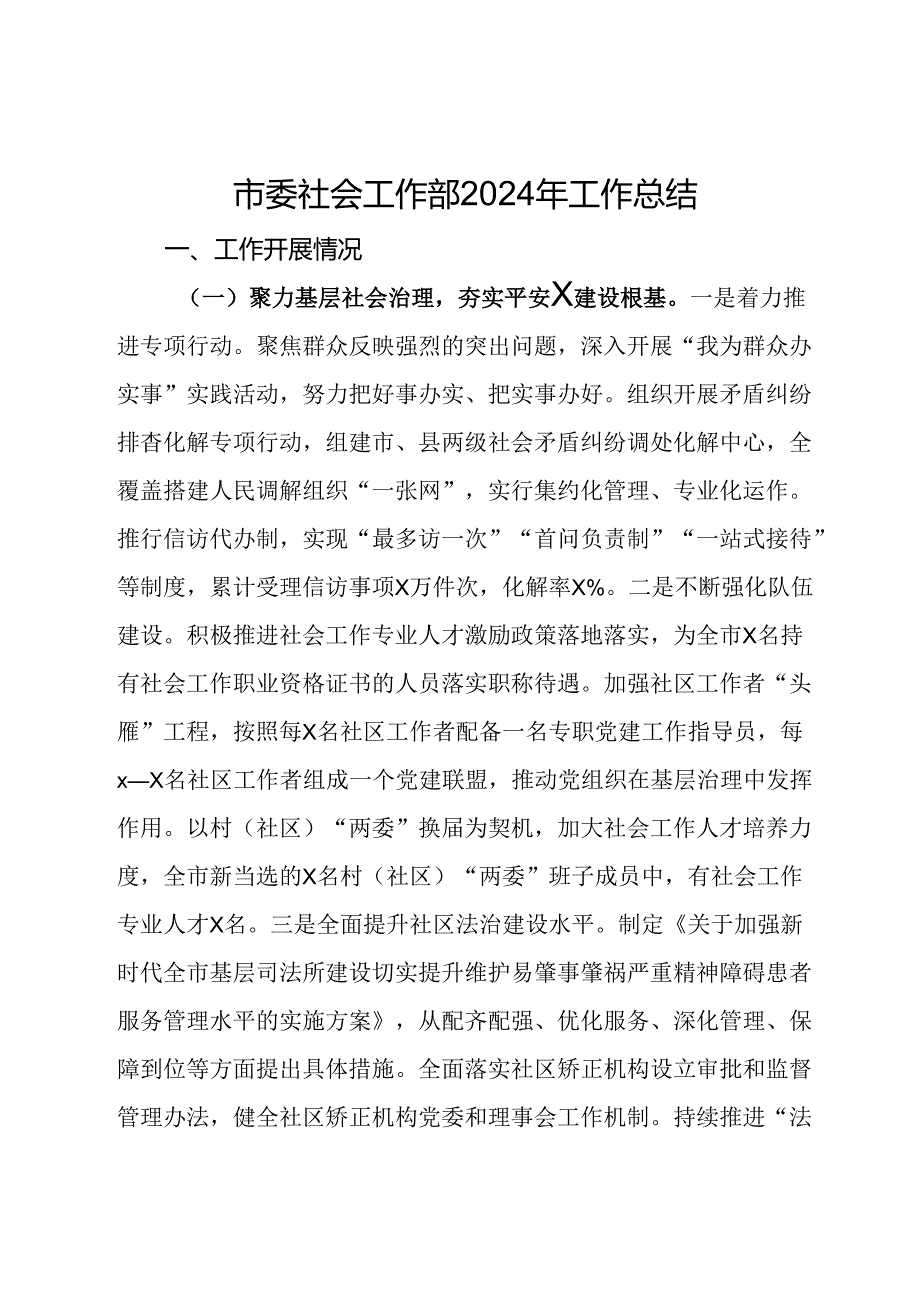 市委社会工作部2024年工作总结.docx_第1页