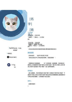 2024-2025大学生个人简历模板二.docx