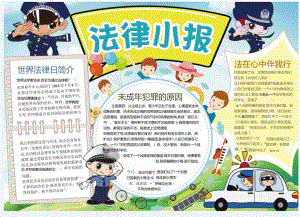 手抄报小报法制小报8.docx